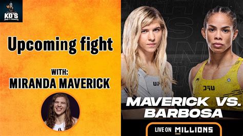 Dione Barbosa replaces Tracy Cortez vs. Miranda Maverick at .